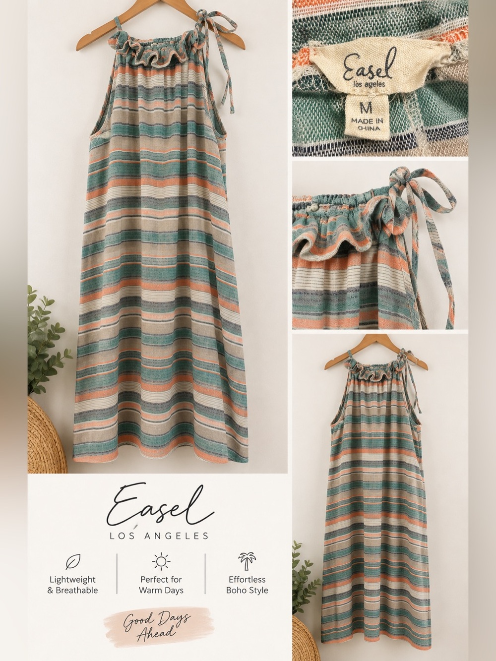 Easel linen “pillowcase” dress